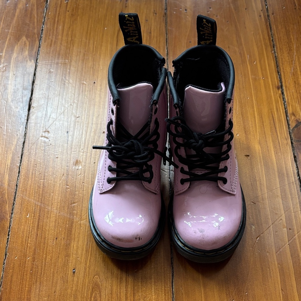 Dr. Martens 1460 8-Eye Patent Boot - Toddler - Pale Pink